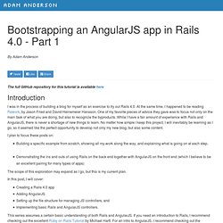 Bootstrapping an AngularJS app in Rails 4.0 - Part 1