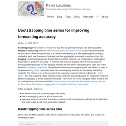 Bootstrapping time series for improving forecasting accuracy – Peter Laurinec – Time series data mining in R. Bratislava, Slovakia.