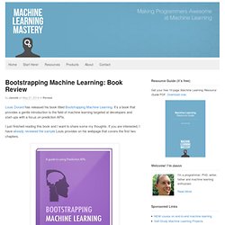 Bootstrapping Machine Learning: Book Review