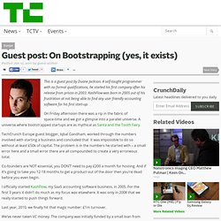 Guest post: On Bootstrapping (yes, it exists)