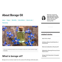 Borage Oil: Benefits, Uses, and Side Effects