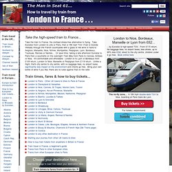 How to travel by train from London to France