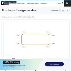 Border-radius generator - CSS: Cascading Style Sheets