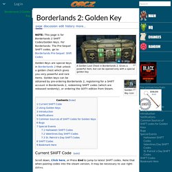 Borderlands 2: Golden Key - Orcz.com, The Video Games Wiki