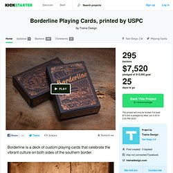 Borderline Playing Cards, printed by USPC by Traina Design