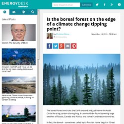 Is the boreal forest on the edge of a climate change tipping point?