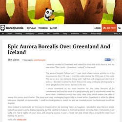 Epic Aurora Borealis Over Greenland And Iceland