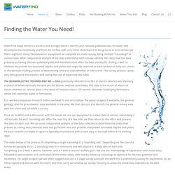 About & Technology - WATERFIND