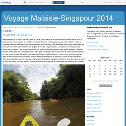14 août 2014 : Kayak à Bornéo - Voyage Malaisie-Singapour 2014