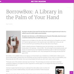 BorrowBox: A Library in the Palm of Your Hand – Better Reading