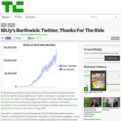 Bit.ly’s Borthwick: Twitter, Thanks For The Ride