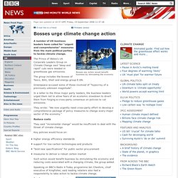 Bosses urge climate change action
