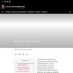 Boston Tea Party - Definition, Dates & Facts - HISTORY