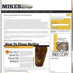 How to Clean Bottles For Your Hombrew