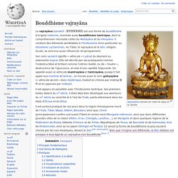 Bouddhisme vajrayāna (Véhicule de Diamant)