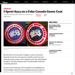 I Bought a Fake Canada Goose Jacket on Amazon