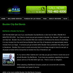 Boulder City Bail Bonds - e-BAIL Bail Bonds in Las Vegas