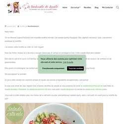 Salade quinoa/boulgour, féta, oignons nouveaux, radis, concombre, pastèque et menthe - La tambouille de Bouille