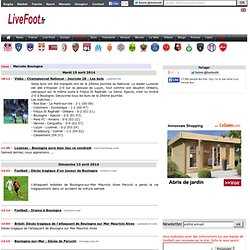 Football usbco Boulogne sur Mer, live direct actualité match - Livefoot.fr