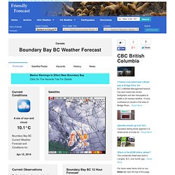 Boundary Bay BC, CA Weather Detailed 5 & 7 Day Long Range Forecast