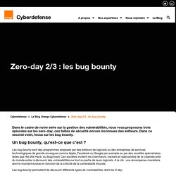 Zero-day 2/3 : les bug bounty