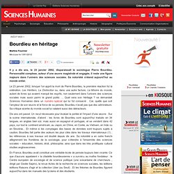 Bourdieu en héritage - Martine Fournier, article Sociologie