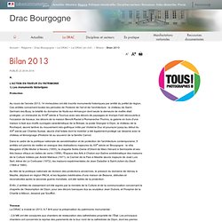 Drac Bourgogne - Bilan 2013