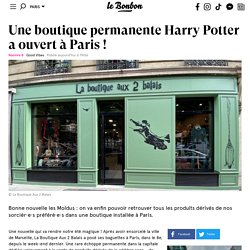 Une boutique permanente Harry Potter a ouvert à Paris !
