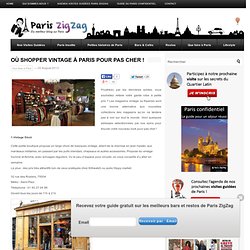 Boutiques vintage à Paris