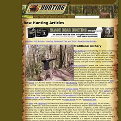 Bow Hunting Articles