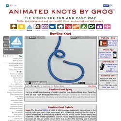 How to tie a Bowline Knot