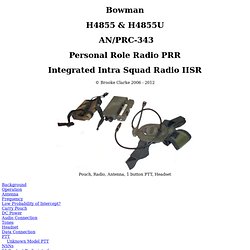 Bowman - H4855 - PRC-343 - Personal Role Radio
