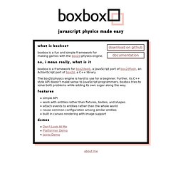 boxbox - javascript physics made easy