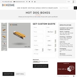[Hot Dog Boxes] - Custom Printed Hot Dog Tray Box Wholesale