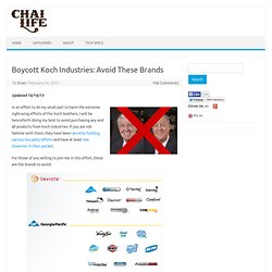 Boycott Koch Industries – Avoid These Brands