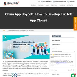 Develop a Tik Tok App Clone with Synarion IT Solutions
