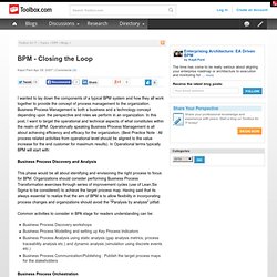 BPM - Closing the Loop
