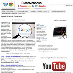 Google & Digital Citizenship - bpsedtechchromebooks