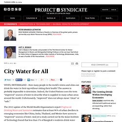 "City Water for All" by Peter Brabeck-Letmathe