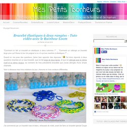 Bracelet élastique à deux rangées – Tuto vidéo avec le Rainbow Loom