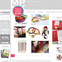 Modern DIY Bracelets - Perfect for Summer Crafting with Girls