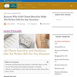 Why Gold Charm bracelets Make the Perfect Gift For Any Occasion