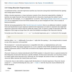 Bracket Expressions (The GNU Awk User’s Guide)