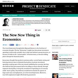 "The New New Thing in Economics" by J. Bradford DeLong