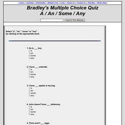Bradley's JavaScript Multiple Choice Quiz
