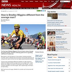 How is Bradley Wiggins different from the average man?