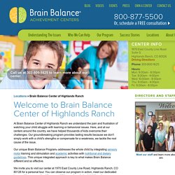 Brain Balance Center of Highlands Ranch