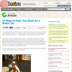 Brain Hacks