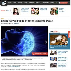 Brain Waves Surge Moments Before Death