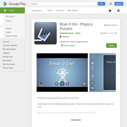 Brain It On! - Physics Puzzles - Aplicaciones Android en Google Play